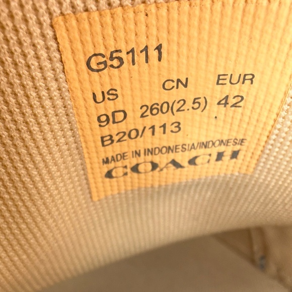 Coach Mens Clip Perforated Low Top Sneaker Size 9D Color Bright/Cobalt G5111 - Picture 4 of 8